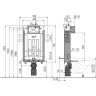Скрытая система инсталляции ALCAPLAST AM115/1000E RENOVMODUL для замуровывания в стену, Ecology